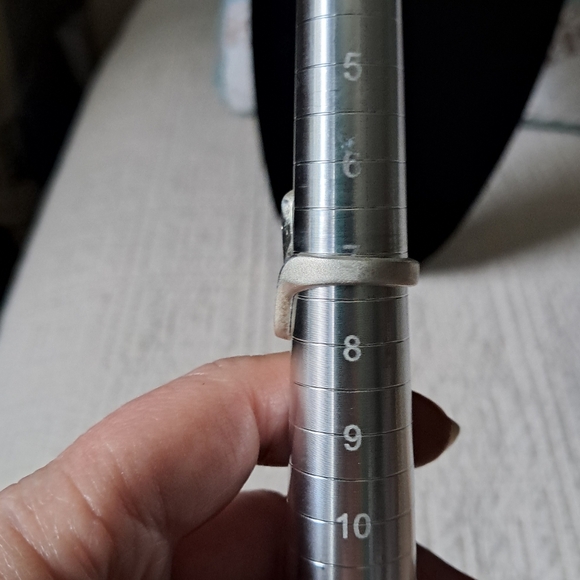 Sculptural Vintage 1960s Mexican Handmade Sterling Silver Modernist Ring - Picture 10 of 10